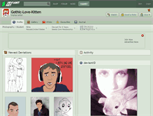 Tablet Screenshot of gothic-love-kitten.deviantart.com