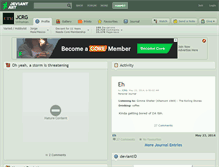 Tablet Screenshot of jcrg.deviantart.com