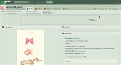 Desktop Screenshot of demented-bunny.deviantart.com