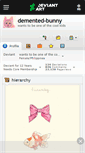 Mobile Screenshot of demented-bunny.deviantart.com