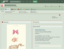 Tablet Screenshot of demented-bunny.deviantart.com