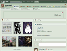 Tablet Screenshot of judgelinch.deviantart.com