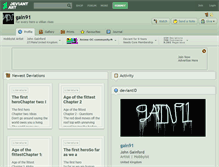 Tablet Screenshot of gain91.deviantart.com