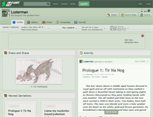 Tablet Screenshot of lusterman.deviantart.com