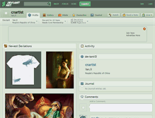 Tablet Screenshot of cnartist.deviantart.com