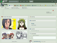 Tablet Screenshot of finaly.deviantart.com