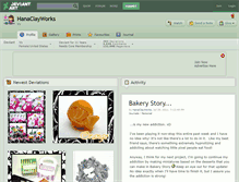 Tablet Screenshot of hanaclayworks.deviantart.com