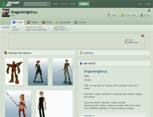 Tablet Screenshot of dragonknightryu.deviantart.com