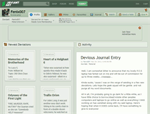 Tablet Screenshot of fenix007.deviantart.com