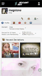 Mobile Screenshot of megalone.deviantart.com