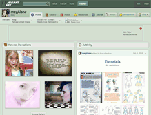 Tablet Screenshot of megalone.deviantart.com