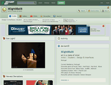 Tablet Screenshot of 8eight8ball8.deviantart.com