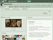 Tablet Screenshot of mechanical-koi.deviantart.com