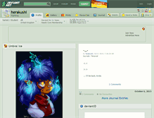 Tablet Screenshot of herakushi.deviantart.com