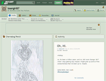 Tablet Screenshot of losergirl87.deviantart.com