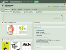 Tablet Screenshot of crimsonxsun.deviantart.com