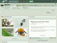 Tablet Screenshot of lugenboy.deviantart.com
