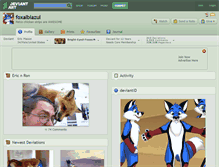 Tablet Screenshot of foxalbiazul.deviantart.com