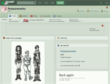 Tablet Screenshot of pressurecomics.deviantart.com