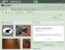 Tablet Screenshot of greyjasper.deviantart.com