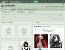 Tablet Screenshot of chambersnake.deviantart.com