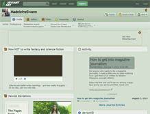 Tablet Screenshot of madeleineswann.deviantart.com