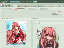 Tablet Screenshot of miwang.deviantart.com