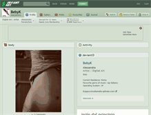 Tablet Screenshot of bebyk.deviantart.com