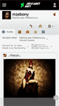 Mobile Screenshot of mzebony.deviantart.com