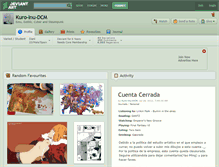 Tablet Screenshot of kuro-inu-dcm.deviantart.com