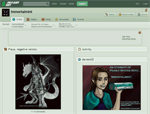 Tablet Screenshot of immortalmint.deviantart.com