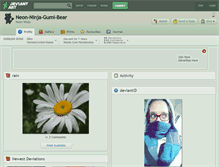 Tablet Screenshot of neon-ninja-gumi-bear.deviantart.com