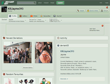 Tablet Screenshot of killjayme393.deviantart.com