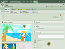 Tablet Screenshot of citria.deviantart.com