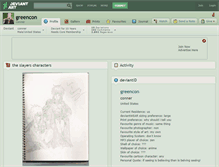 Tablet Screenshot of greencon.deviantart.com