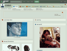 Tablet Screenshot of k1d6r4y.deviantart.com
