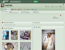 Tablet Screenshot of megalbagel.deviantart.com