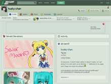 Tablet Screenshot of husky-chan.deviantart.com