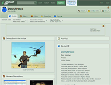 Tablet Screenshot of donnybrosco.deviantart.com
