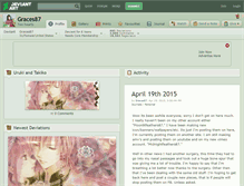 Tablet Screenshot of graces87.deviantart.com