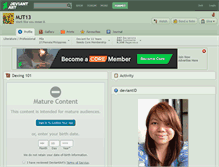 Tablet Screenshot of mjt13.deviantart.com