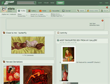 Tablet Screenshot of estrix.deviantart.com