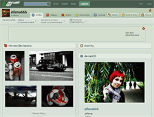 Tablet Screenshot of ellena666.deviantart.com