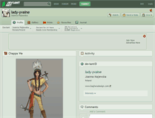 Tablet Screenshot of lady-yvaine.deviantart.com