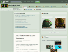 Tablet Screenshot of anti-turtlecest.deviantart.com