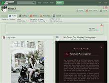 Tablet Screenshot of kittyx3.deviantart.com