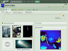 Tablet Screenshot of david-lavigne.deviantart.com