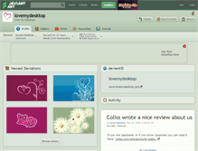Tablet Screenshot of lovemydesktop.deviantart.com
