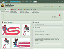 Tablet Screenshot of captainchomp.deviantart.com
