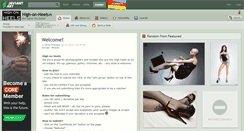 Desktop Screenshot of high-on-heels.deviantart.com